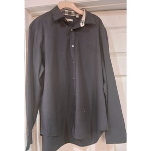 Burberry Brit Embroided Black Dress Shirt